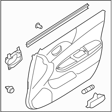 Subaru 94211SC190AP Trim Panel Front Door LH