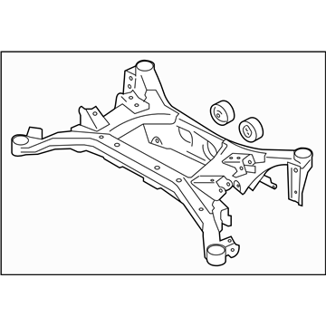 Subaru 20152CA000 Rear Suspension Frame Sub Assembly