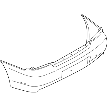 Subaru 57704FE150 Bumper Face Rear