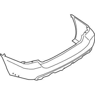 Subaru 57703SA101MC Bumper Face Rear