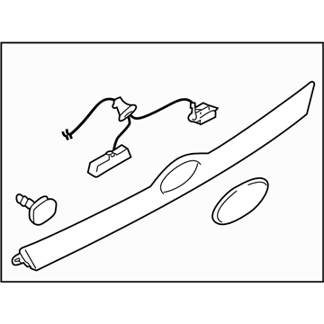 Subaru 91112FG143EN GARNISH Assembly Rear GAT