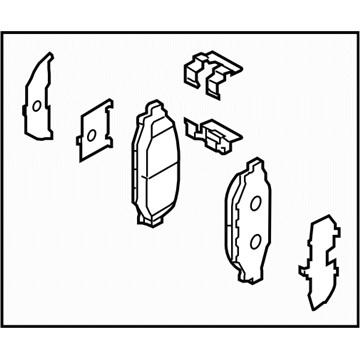 Subaru 26696AE040 Brake Pad Kit Rear