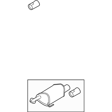 2009 Subaru Outback Muffler - 44380AG06A