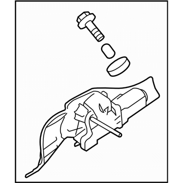 Subaru 86510SC080 Motor Assembly Rear WIPER