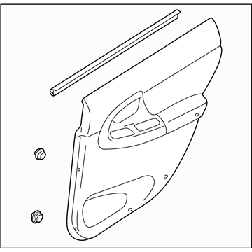 Subaru 94220FE640NV Trim Panel Rear Door RH