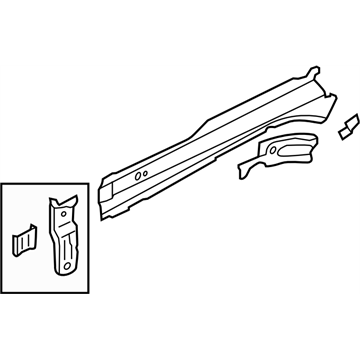 Subaru 51615SG0019P Closing Plate Right