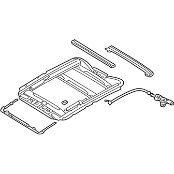 Subaru 65410AE03DOB Sunroof Assembly