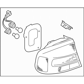 Subaru 84201AE10B Lamp Assembly Combination Rear Sur