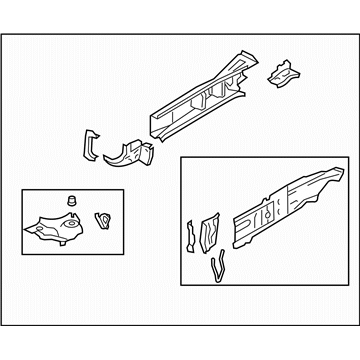 Subaru 51620CA1319P Frame Side Ff Complete LH