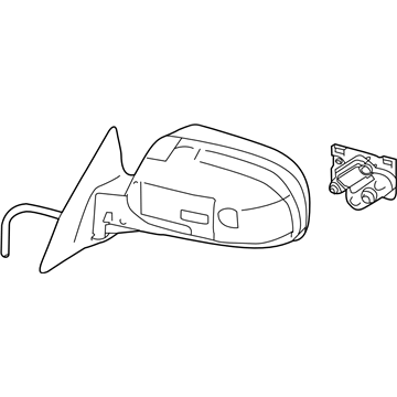 Subaru 91036AJ15C Door Mirror Unit Left