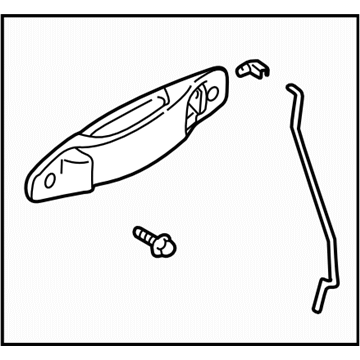 Subaru 62410FC000NN Front Door Handle Assembly Outer Right