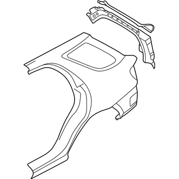 Subaru 51439FE050 Rear Quarter Complete Out LH