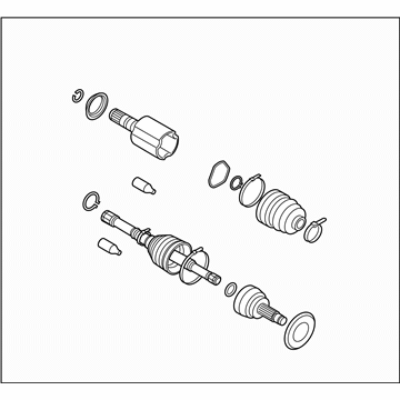 Subaru 28321AG01B Front Drive Shaft Assembly