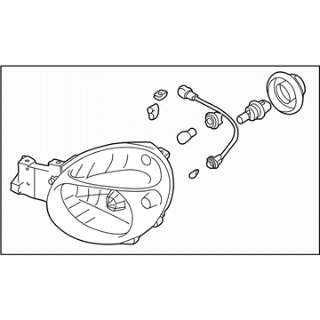 Subaru 84001FE020 Passenger Side Headlamp Assembly