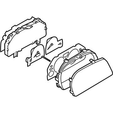 1998 Subaru Forester Instrument Cluster - 85012FC110