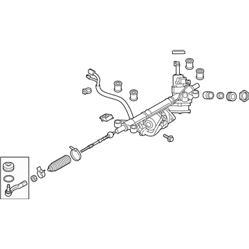 Subaru 34110AL010 Power Steering Gear Box Assembly