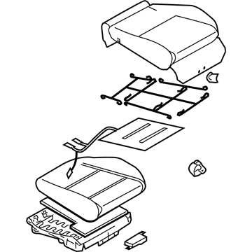 Subaru 64139AG04BJC Cushion Assembly OCPANT