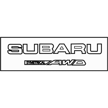 Subaru 93079AL020 Letter Mk HOYO