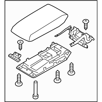 Subaru 92114AL00AVH Console Box Lid Assembly