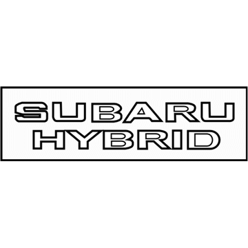 Subaru 93079FJ130 Letter Mk Rear Shy