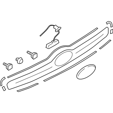 Subaru 91111FJ160NN GARNISH Assembly Rg