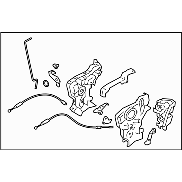 Subaru 61032CA080 Front Door Latch Actuator Assembly, Right