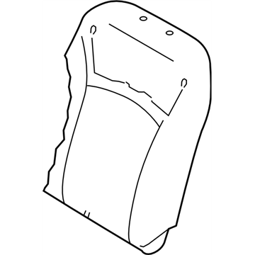 Subaru 64150AL05AWM Front Seat Back Rest Cover Complete Left