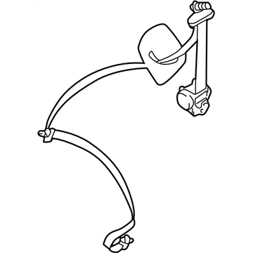 Subaru 64661AE11AML Belt Assembly Rear Out UPL