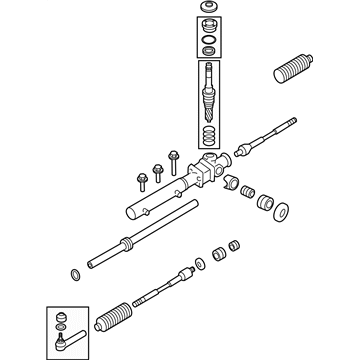 Subaru 34110AJ036 Power Steering Gear Box Assembly