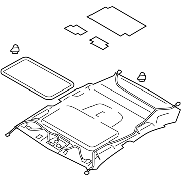 Subaru 94410AG50BOR Trim Panel Assembly Rf Std