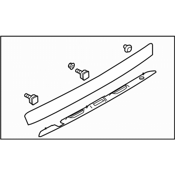 Subaru 91112AJ02ANN GARNISH Assembly Trunk