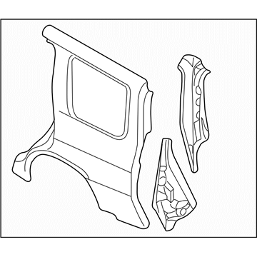 Subaru 51439SA0029P Rear Quarter Out Complete RH