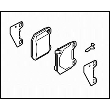 Subaru 26696FG000 Brake Pad Kit Rear