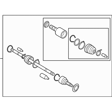 2015 Subaru Impreza Axle Shaft - 28421FJ000