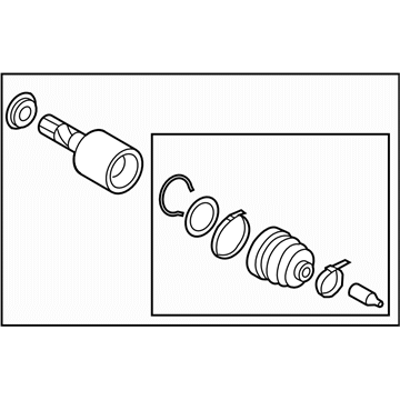 Subaru 28492FJ000 Rear Cv Joint