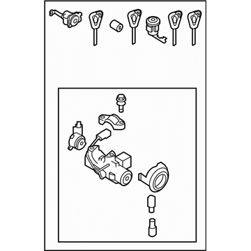 Subaru 57491AJ30A Key Kit