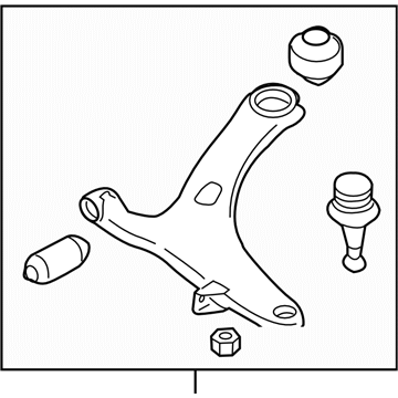 Subaru 20202FG021 Arm Assembly Front ALUMI RH