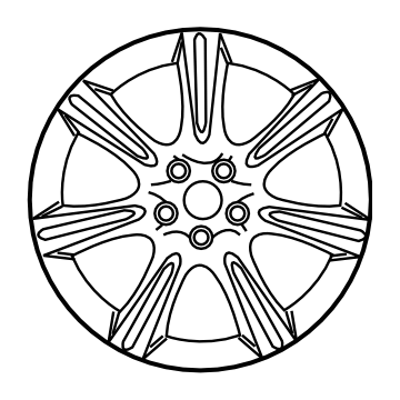 Subaru 28111FE301 Aluminium Disc Wheel