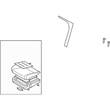 Subaru 64139SG102LL Cushion Assembly OCPANTRH