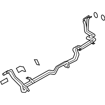 Subaru 73430XA03A Pipe Assembly Rear Front