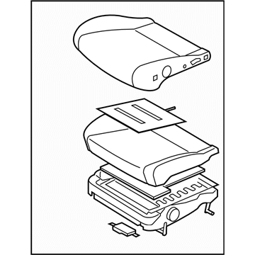 Subaru 64139SC030AR Cushion Assembly OCUPANT Front Seat RH