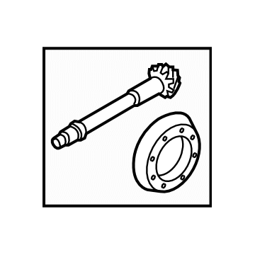 Subaru 38104AA200 PINION & Crown Gear Set