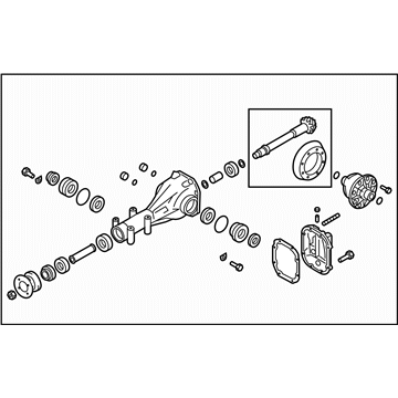 Subaru 38300AC090 Differential Carrier Assembly