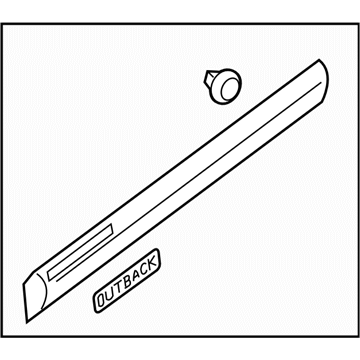 Subaru 91112AJ60A GARNISH Assembly Front Door RH