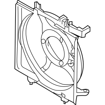 Subaru XV Crosstrek Fan Shroud - 45122FG003