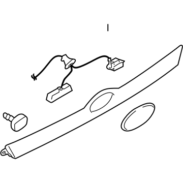 Subaru 91112FG143PG GARNISH Assembly Rear GAT