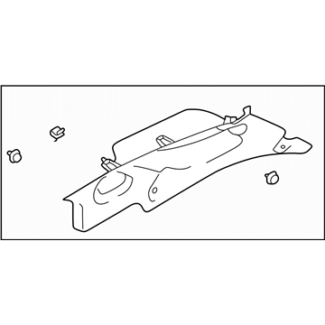 Subaru 94015FE040NE Trim Panel D Pillar Upper