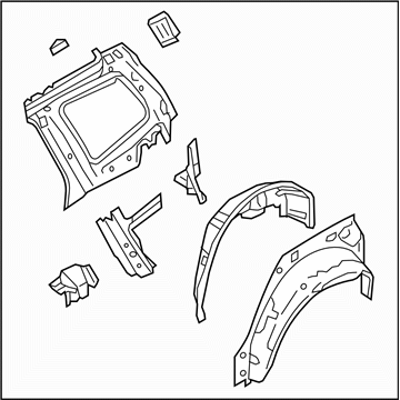 Subaru 51510SC0209P Rear Quarter Complete In RH