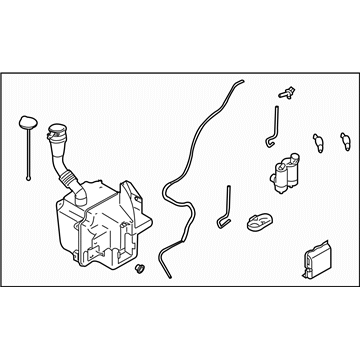 Subaru 86610SA061 Windshield Washer Tank Assembly