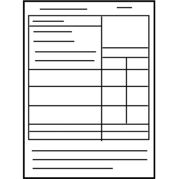 Subaru 28181AE15B Label Press